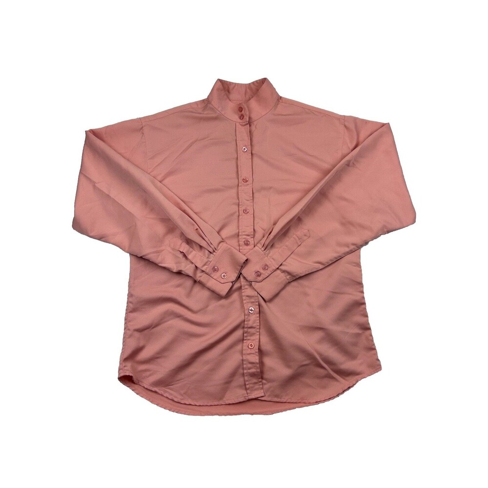 Breeze Pale Horse Designs Riding Shirt Womens 38 Coolmax Button Up Peach Color